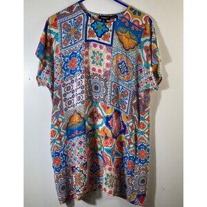 Womens Tolani Tiles Tiffany Silk Dress Multicolored XS Silk #19